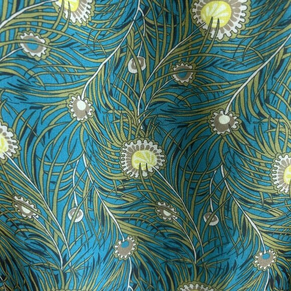 Liberty of London Target Hera Peacock Feathers High Neck Halter Top Size Small - Picture 8 of 10